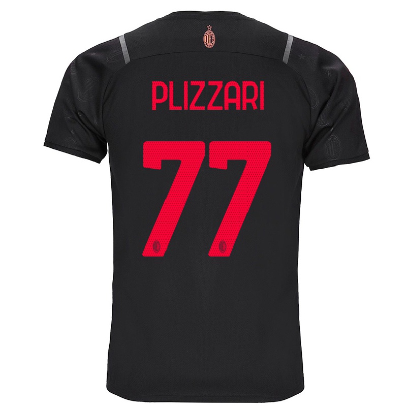 Miesten Jalkapallo Alessandro Plizzari #77 Musta 3. Paita 2021/22 Lyhythihainen Paita T-paita