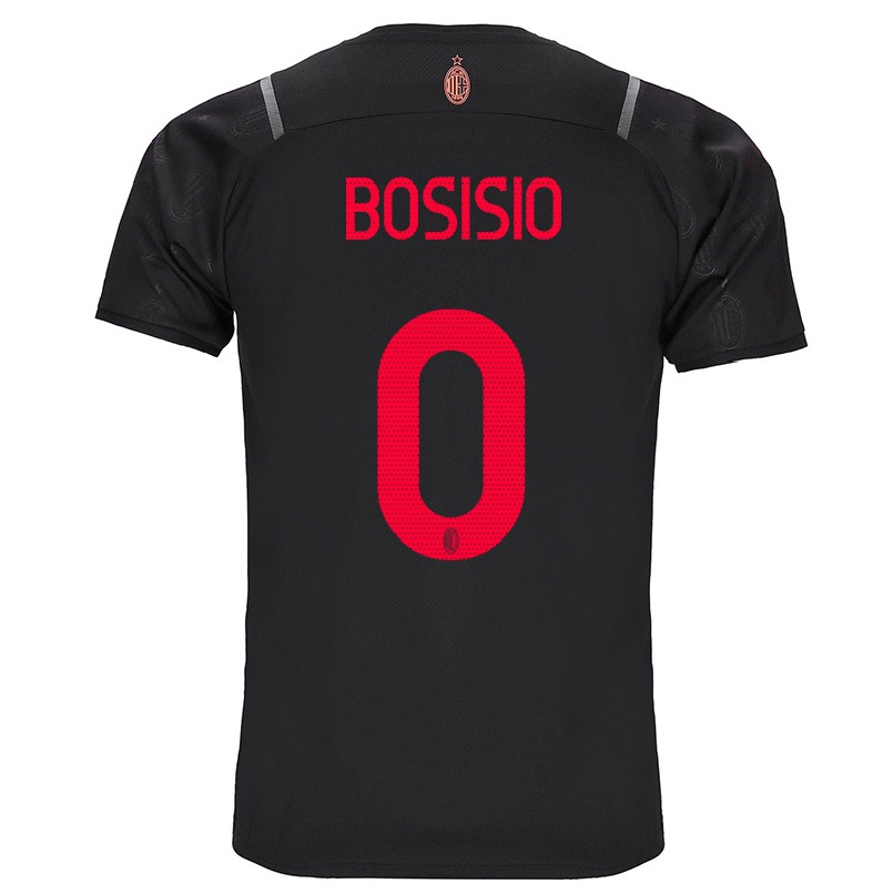 Miesten Jalkapallo Marco Bosisio #0 Musta 3. Paita 2021/22 Lyhythihainen Paita T-paita
