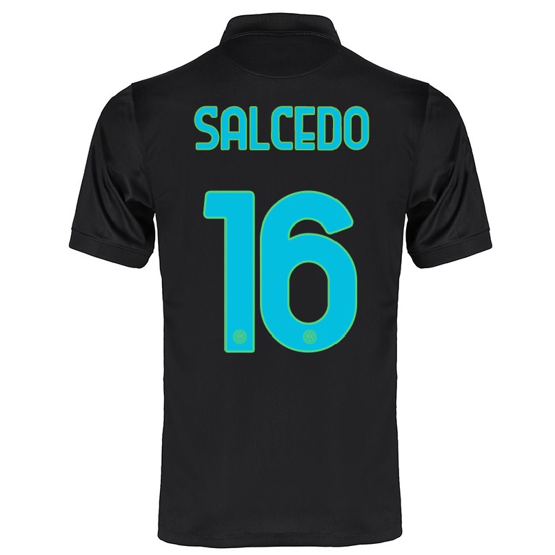 Miesten Jalkapallo Eddie Salcedo #16 Musta 3. Paita 2021/22 Lyhythihainen Paita T-paita