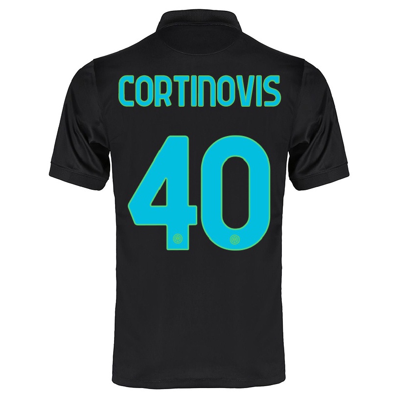 Miesten Jalkapallo Fabio Cortinovis #40 Musta 3. Paita 2021/22 Lyhythihainen Paita T-paita