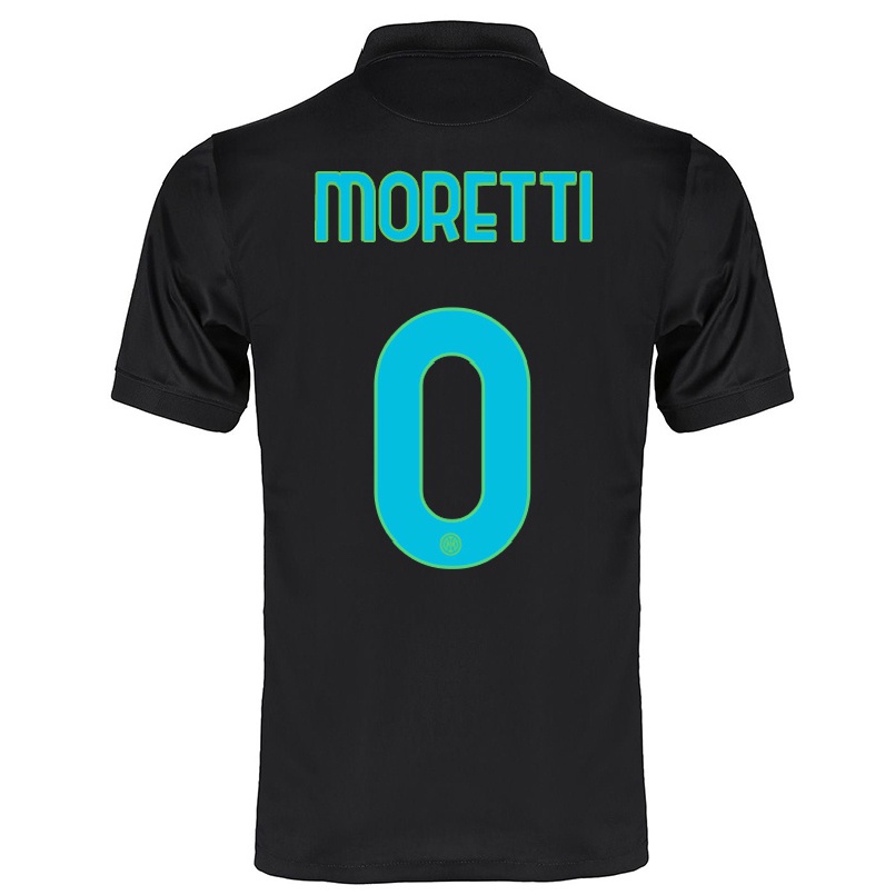 Miesten Jalkapallo Andrea Moretti #0 Musta 3. Paita 2021/22 Lyhythihainen Paita T-paita