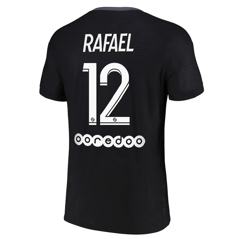 Miesten Jalkapallo Rafinha #12 Musta 3. Paita 2021/22 Lyhythihainen Paita T-paita