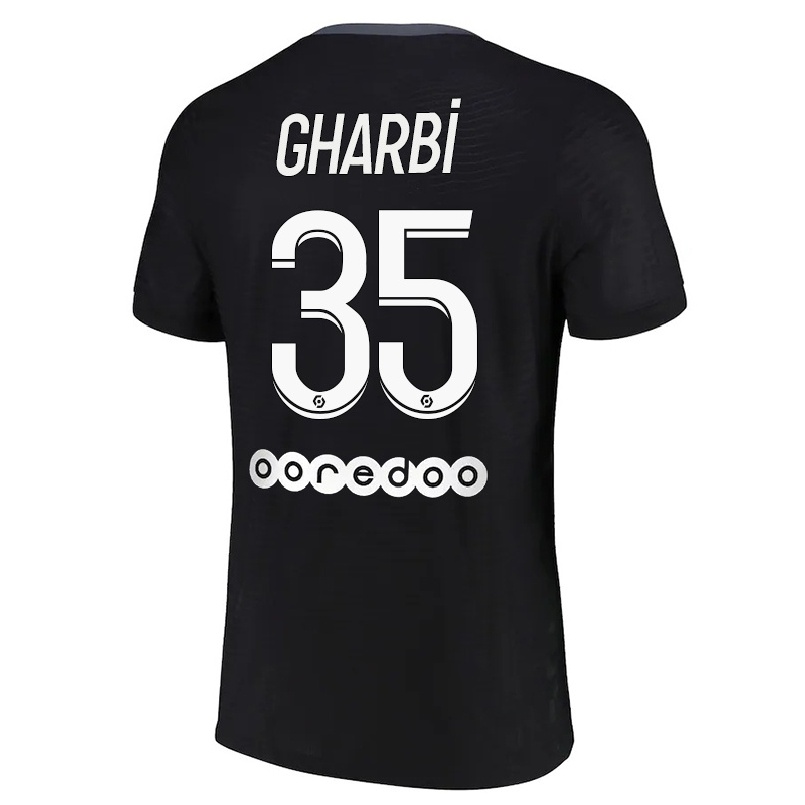 Miesten Jalkapallo Ismael Gharbi #35 Musta 3. Paita 2021/22 Lyhythihainen Paita T-paita