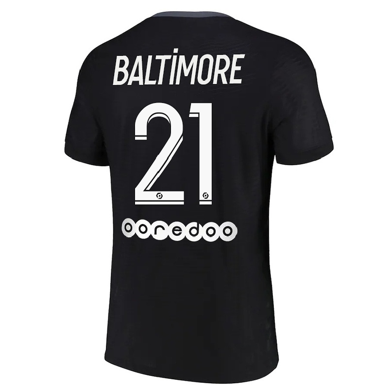 Miesten Jalkapallo Sandy Baltimore #21 Musta 3. Paita 2021/22 Lyhythihainen Paita T-paita