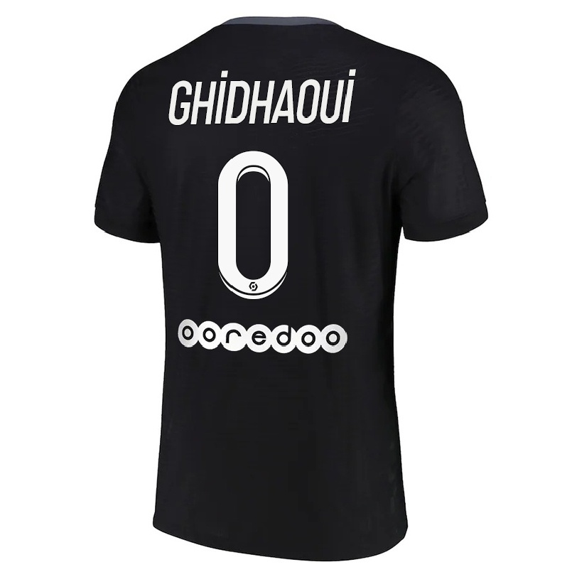 Miesten Jalkapallo Manel Ghidhaoui #0 Musta 3. Paita 2021/22 Lyhythihainen Paita T-paita