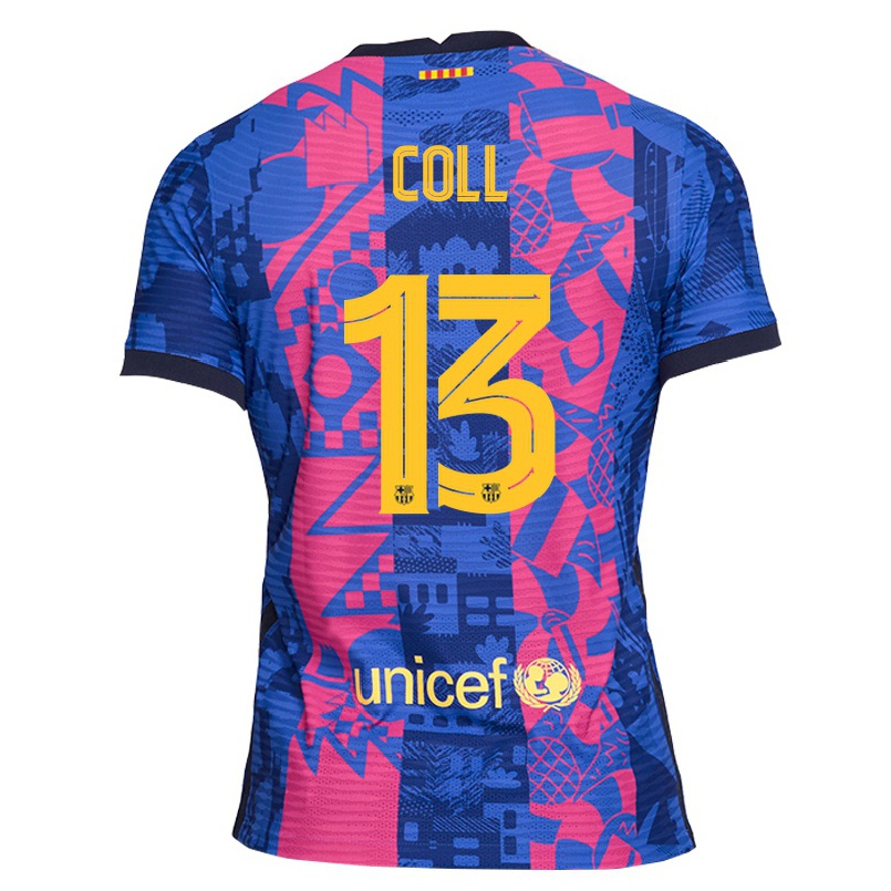 Miesten Jalkapallo Cata Coll #13 Sininen Ruusu 3. Paita 2021/22 Lyhythihainen Paita T-paita