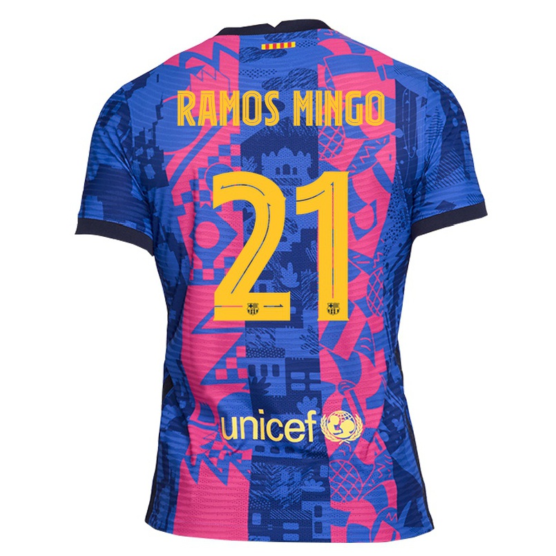 Miesten Jalkapallo Santiago Ramos Mingo #21 Sininen Ruusu 3. Paita 2021/22 Lyhythihainen Paita T-paita