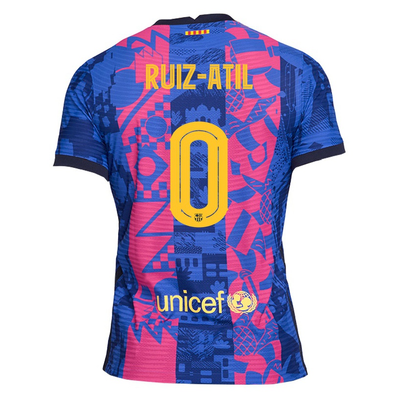 Miesten Jalkapallo Kays Ruiz-atil #0 Sininen Ruusu 3. Paita 2021/22 Lyhythihainen Paita T-paita