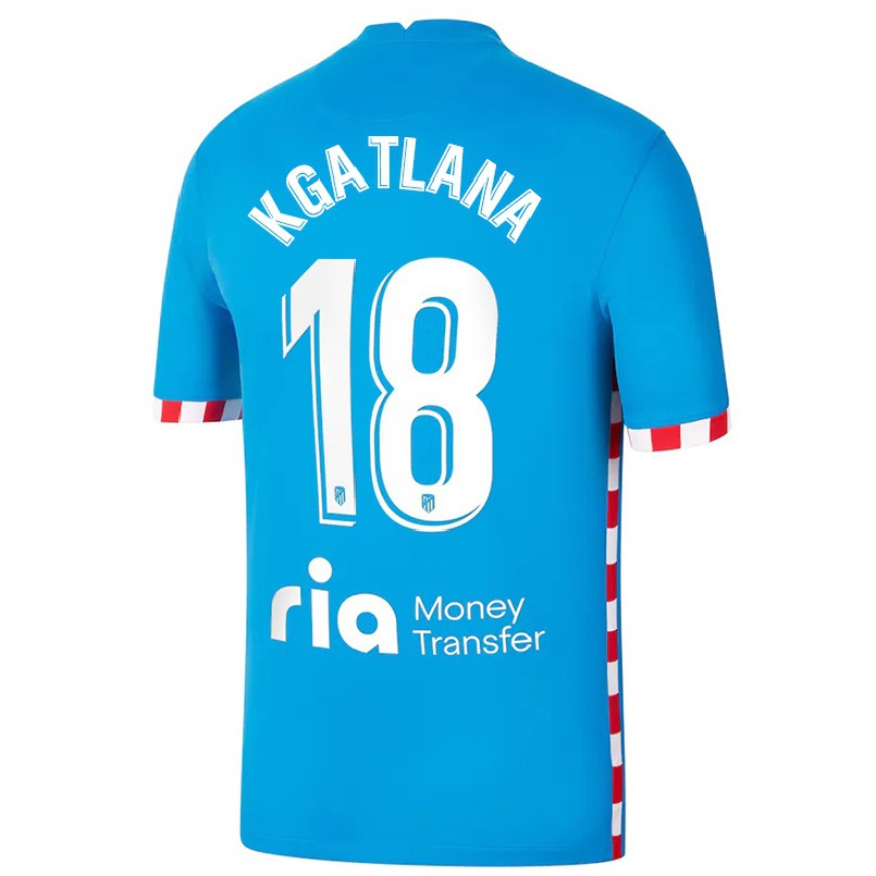 Miesten Jalkapallo Thembi Kgatlana #18 Sininen 3. Paita 2021/22 Lyhythihainen Paita T-paita