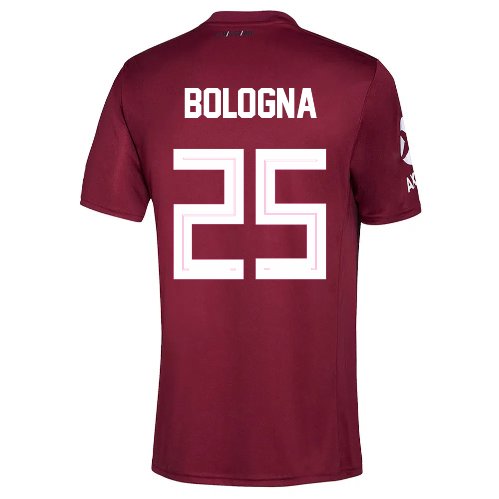 Miesten Jalkapallo Enrique Bologna #25 Vieraspaita Viininpunainen Pelipaita 2020/21 Lyhythihainen Paita