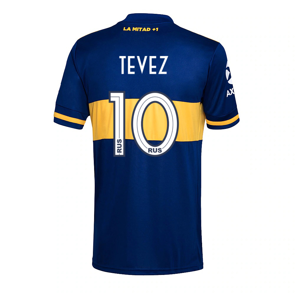 Miesten Jalkapallo Carlos Tevez #10 Kotipaita Kuninkaallisen Sininen Pelipaita 2020/21 Lyhythihainen Paita