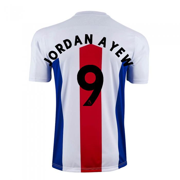 Miesten Jalkapallo Jordan Ayew #9 Vieraspaita Valkoinen Pelipaita 2020/21 Lyhythihainen Paita