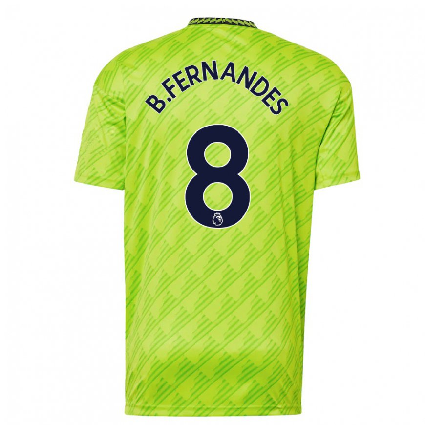 Kandiny Lapset Bruno Fernandes #8 Vaaleanvihreä Kolmas Sarja 2022/23 Lyhythihainen Paita T-paita