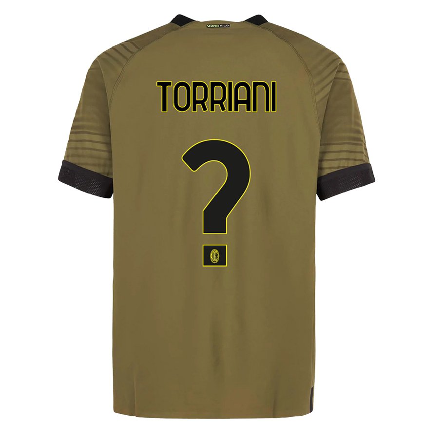 Kandiny Miesten Lorenzo Torriani #0 Tummanvihreä Musta Kolmas Sarja 2022/23 Lyhythihainen Paita T-paita
