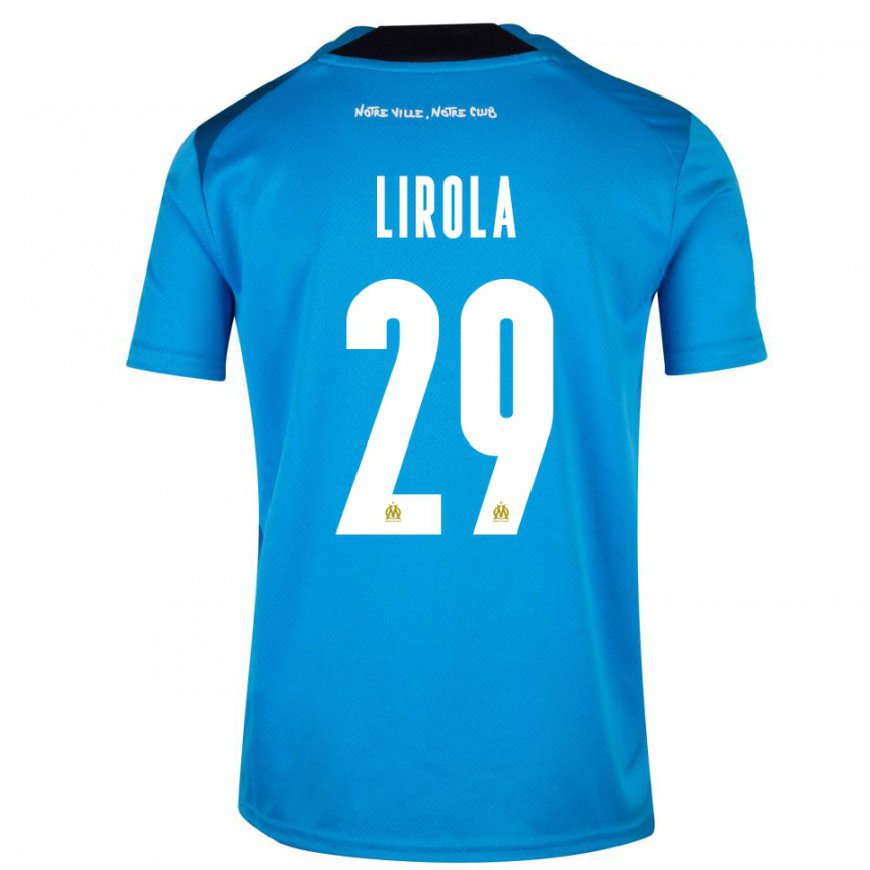 Kandiny Miesten Pol Lirola #29 Tummansininen Valkoinen Kolmas Sarja 2022/23 Lyhythihainen Paita T-paita