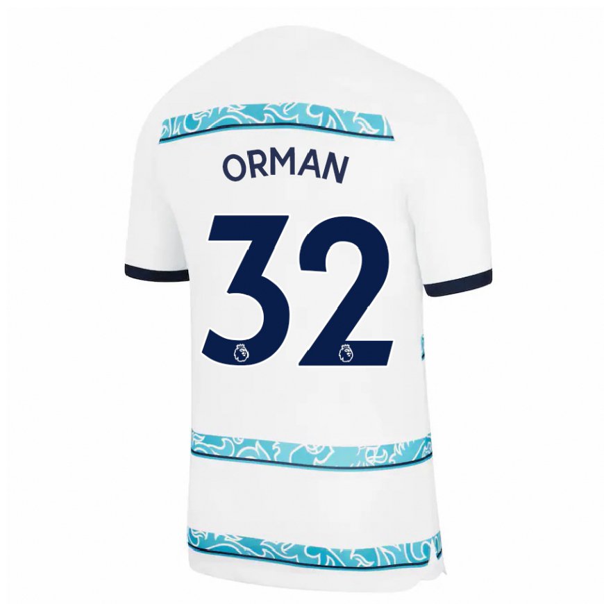 Kandiny Naisten Emily Orman #32 Valkoinen Vaaleansininen Kolmas Sarja 2022/23 Lyhythihainen Paita T-paita