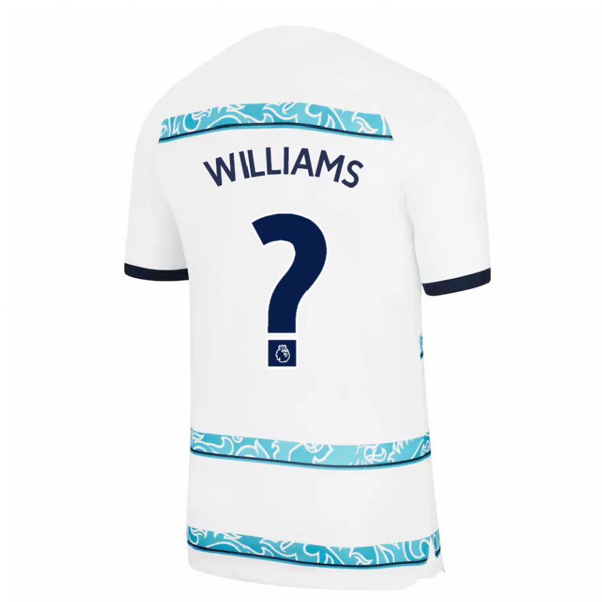 Kandiny Naisten Dylan Williams #0 Valkoinen Vaaleansininen Kolmas Sarja 2022/23 Lyhythihainen Paita T-paita