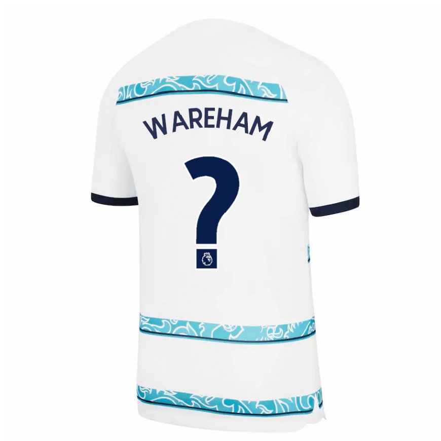 Kandiny Naisten Jayden Wareham #0 Valkoinen Vaaleansininen Kolmas Sarja 2022/23 Lyhythihainen Paita T-paita