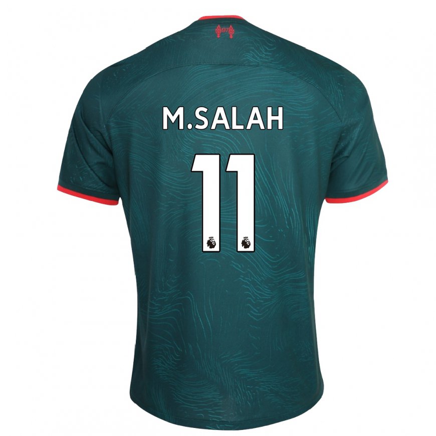 Kandiny Naisten Mohamed Salah #11 Tummanvihreä Kolmas Sarja 2022/23 Lyhythihainen Paita T-paita