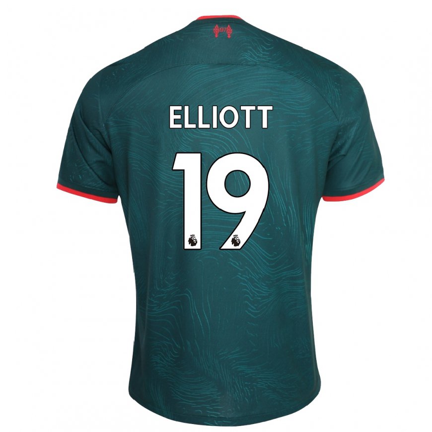 Kandiny Naisten Harvey Elliott #19 Tummanvihreä Kolmas Sarja 2022/23 Lyhythihainen Paita T-paita