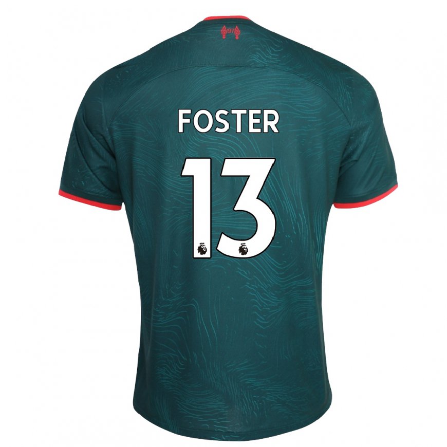 Kandiny Naisten Rylee Foster #13 Tummanvihreä Kolmas Sarja 2022/23 Lyhythihainen Paita T-paita