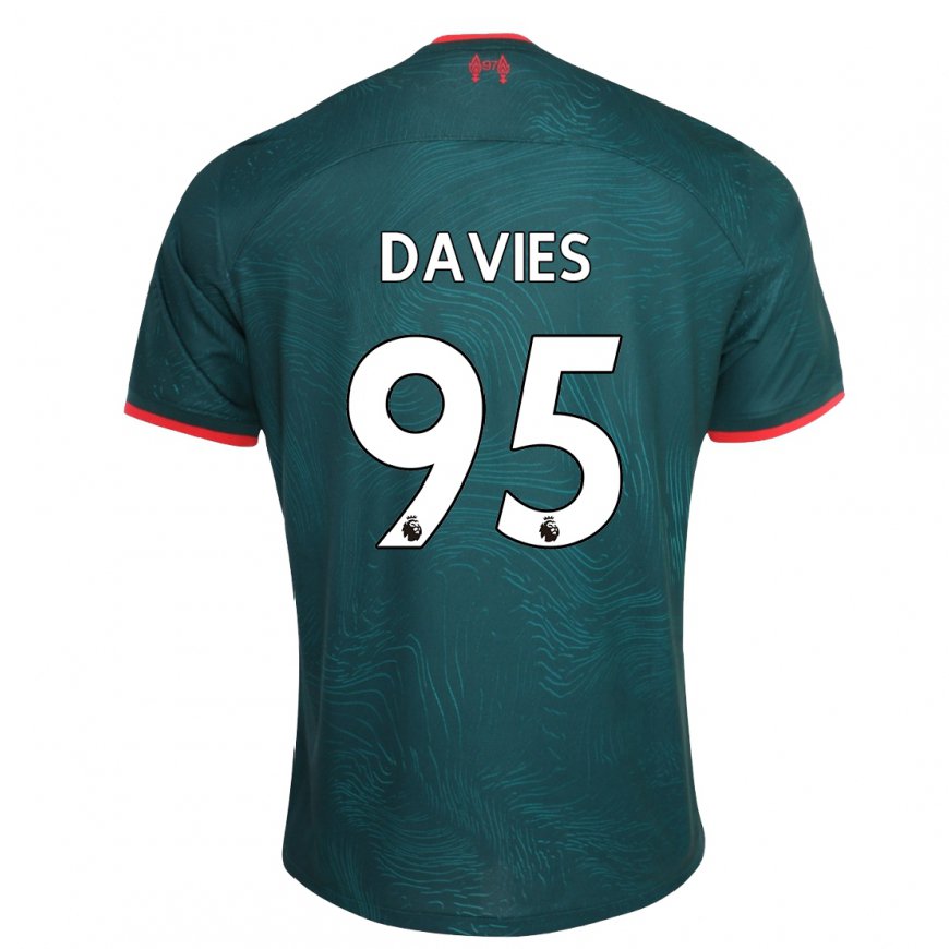 Kandiny Naisten Harvey Davies #95 Tummanvihreä Kolmas Sarja 2022/23 Lyhythihainen Paita T-paita