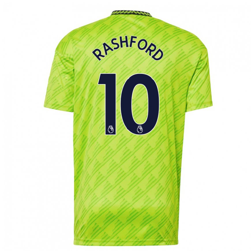 Kandiny Naisten Marcus Rashford #10 Vaaleanvihreä Kolmas Sarja 2022/23 Lyhythihainen Paita T-paita