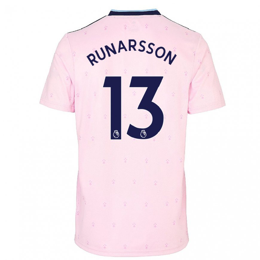 Kandiny Naisten Runar Alex Runarsson #13 Vaaleanpunainen Laivasto Kolmas Sarja 2022/23 Lyhythihainen Paita T-paita