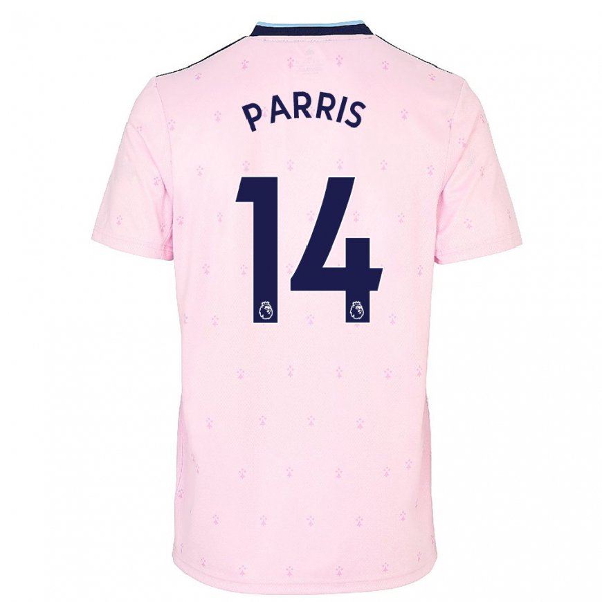 Kandiny Naisten Nikita Parris #14 Vaaleanpunainen Laivasto Kolmas Sarja 2022/23 Lyhythihainen Paita T-paita