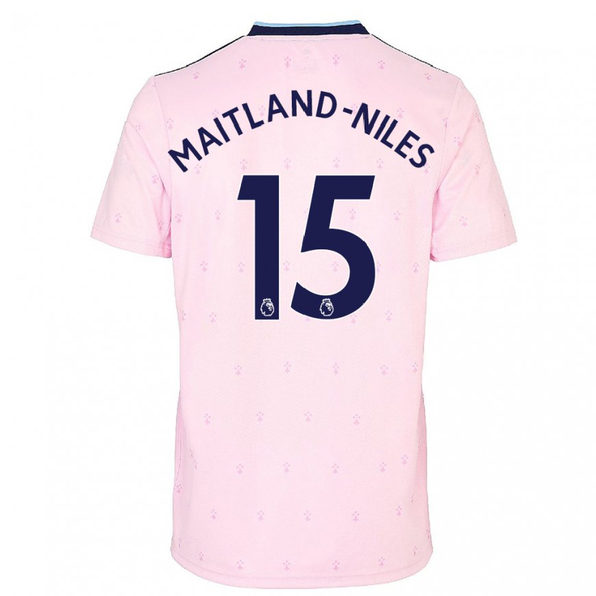 Kandiny Naisten Ainsley Maitland-niles #15 Vaaleanpunainen Laivasto Kolmas Sarja 2022/23 Lyhythihainen Paita T-paita