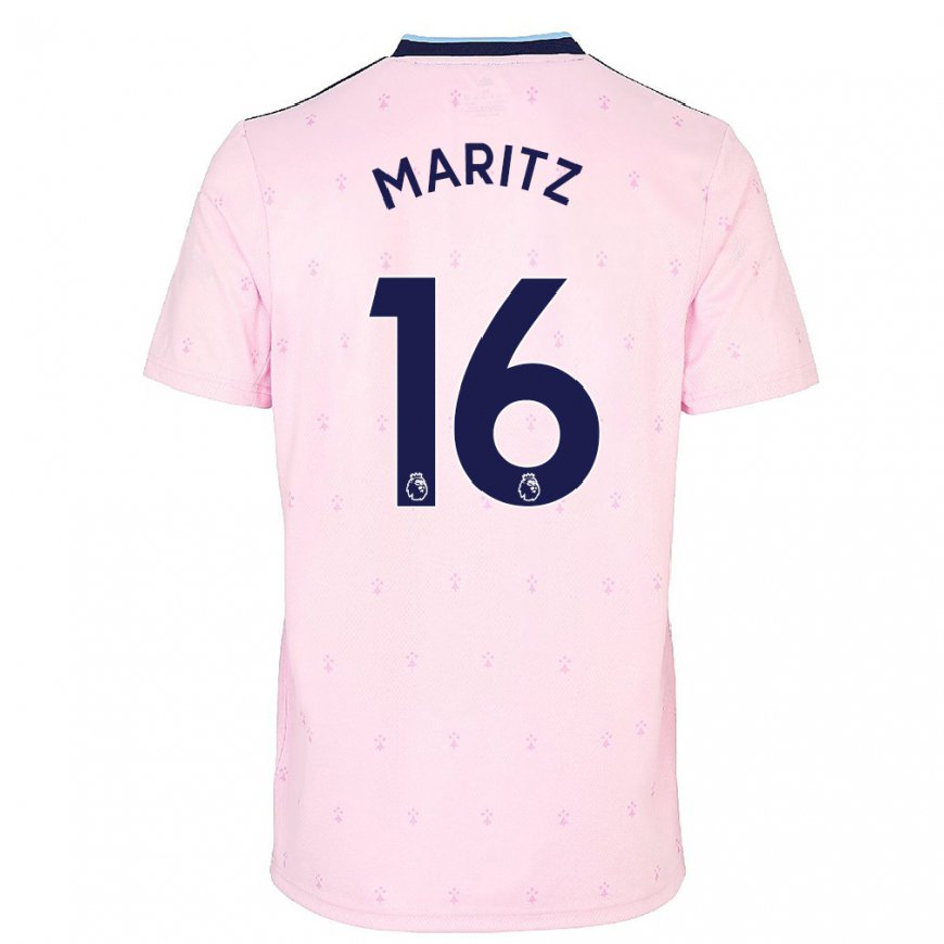 Kandiny Naisten Noelle Maritz #16 Vaaleanpunainen Laivasto Kolmas Sarja 2022/23 Lyhythihainen Paita T-paita
