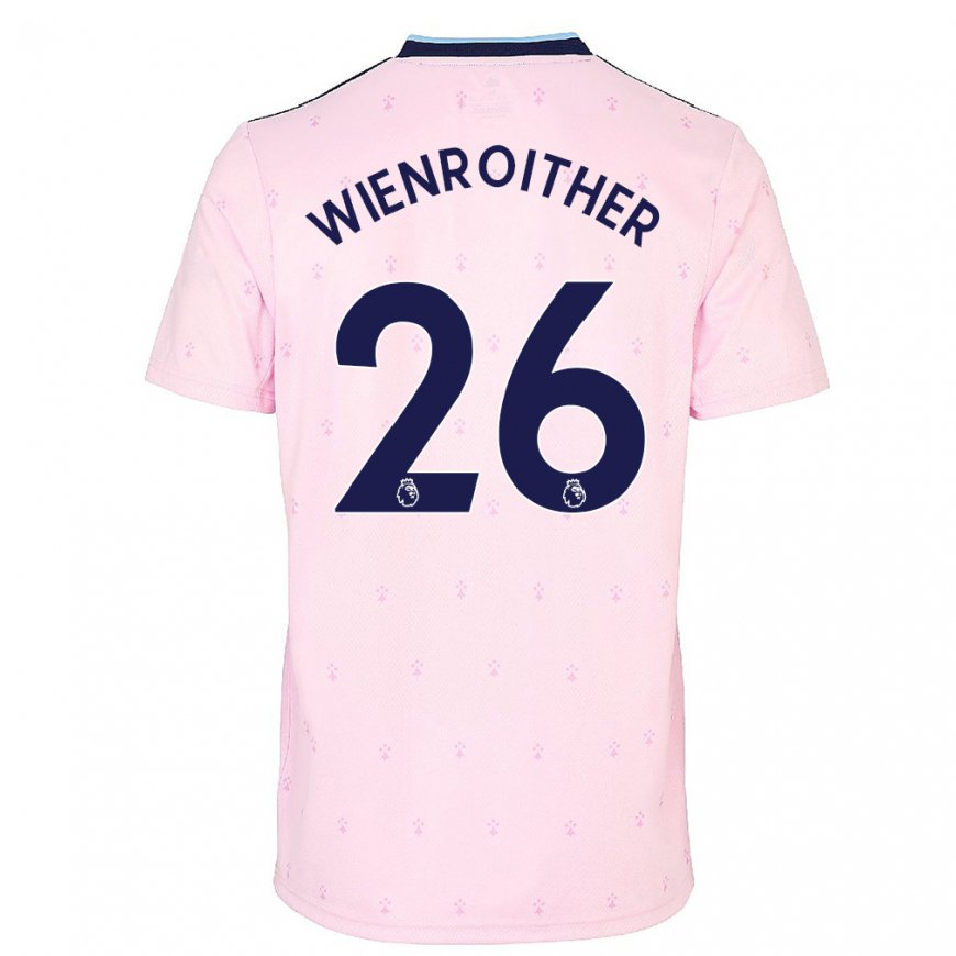 Kandiny Naisten Laura Wienroither #26 Vaaleanpunainen Laivasto Kolmas Sarja 2022/23 Lyhythihainen Paita T-paita