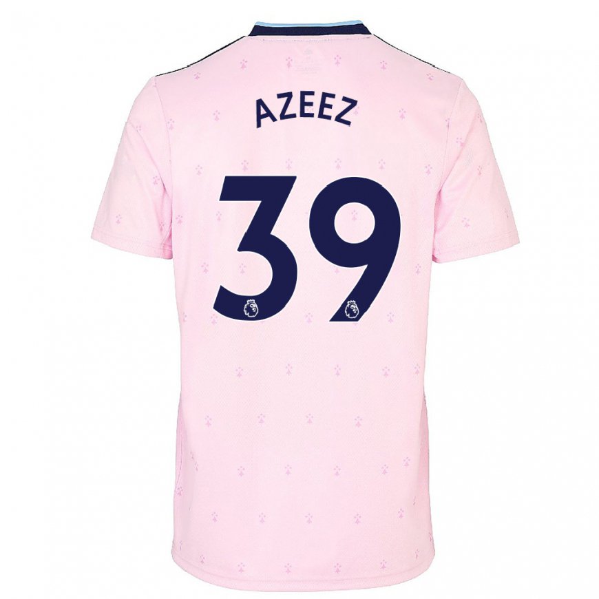 Kandiny Naisten Miguel Azeez #39 Vaaleanpunainen Laivasto Kolmas Sarja 2022/23 Lyhythihainen Paita T-paita