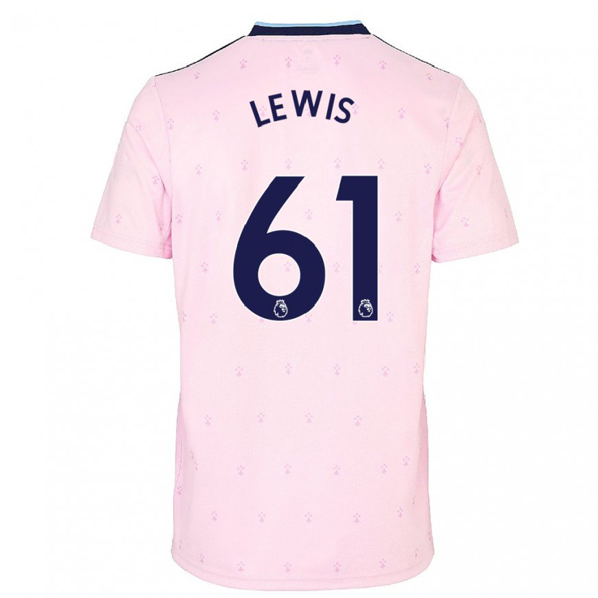 Kandiny Naisten George Lewis #61 Vaaleanpunainen Laivasto Kolmas Sarja 2022/23 Lyhythihainen Paita T-paita