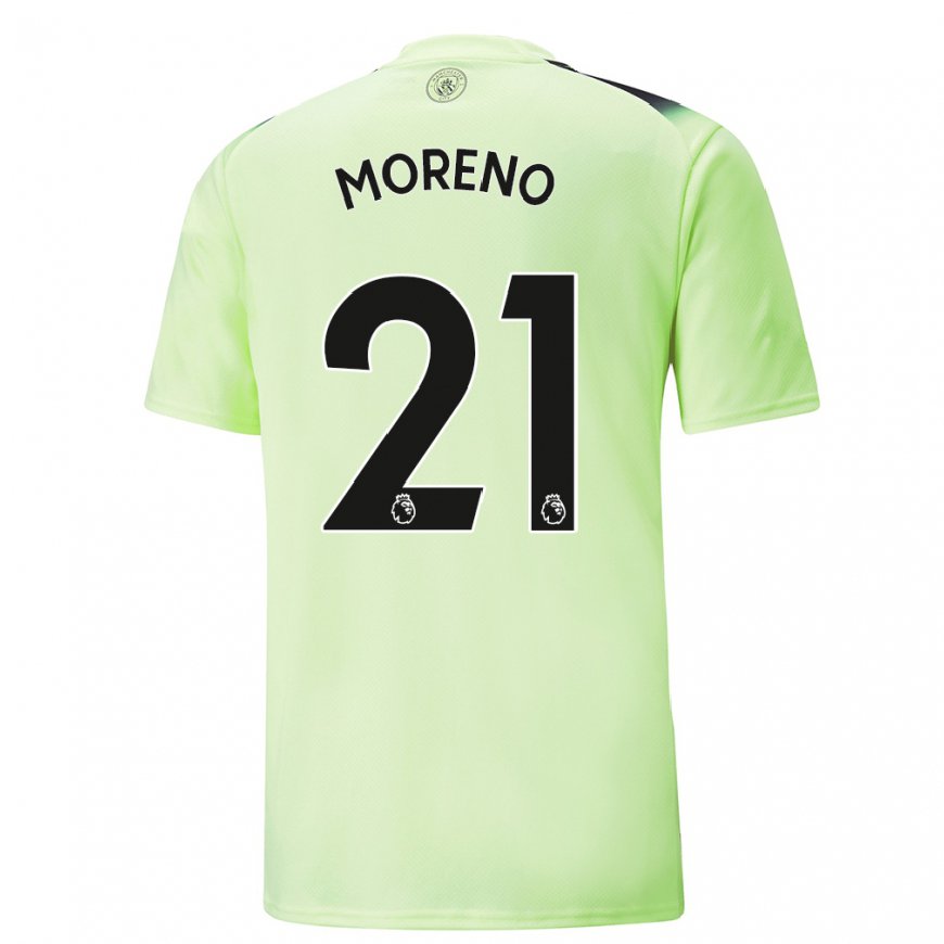 Kandiny Naisten Marlos Moreno #21 Vihreä Tummanharmaa Kolmas Sarja 2022/23 Lyhythihainen Paita T-paita