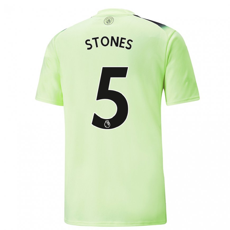 Kandiny Naisten John Stones #5 Vihreä Tummanharmaa Kolmas Sarja 2022/23 Lyhythihainen Paita T-paita
