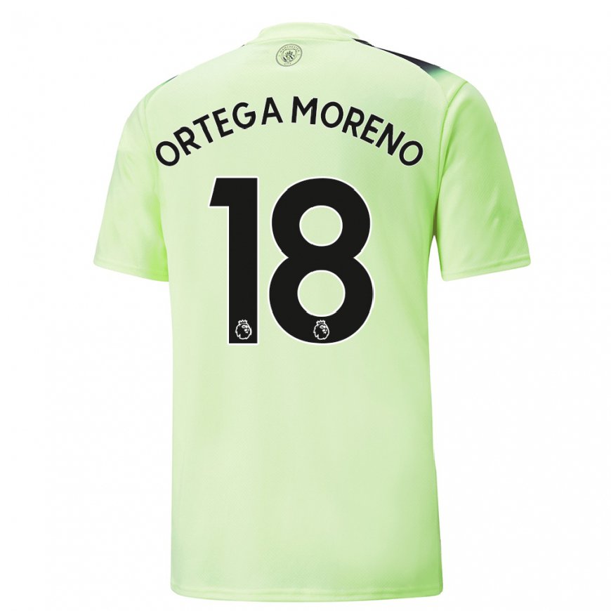 Kandiny Naisten Stefan Ortega Moreno #18 Vihreä Tummanharmaa Kolmas Sarja 2022/23 Lyhythihainen Paita T-paita