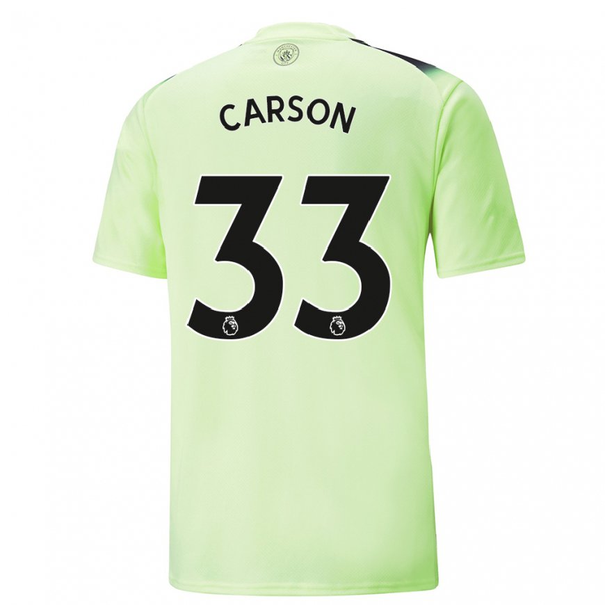 Kandiny Naisten Scott Carson #33 Vihreä Tummanharmaa Kolmas Sarja 2022/23 Lyhythihainen Paita T-paita