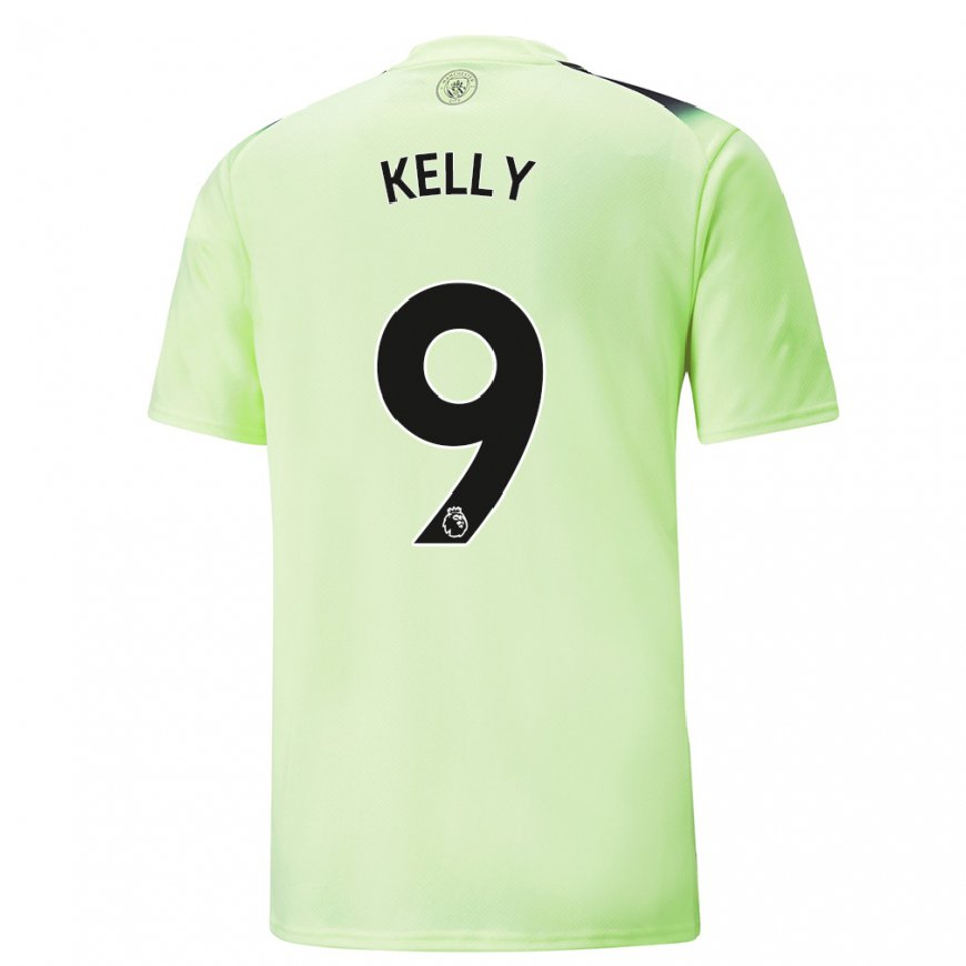 Kandiny Naisten Chloe Kelly #9 Vihreä Tummanharmaa Kolmas Sarja 2022/23 Lyhythihainen Paita T-paita