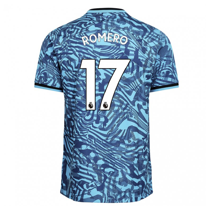 Kandiny Naisten Cristian Romero #17 Sininen Tummansininen Kolmas Sarja 2022/23 Lyhythihainen Paita T-paita