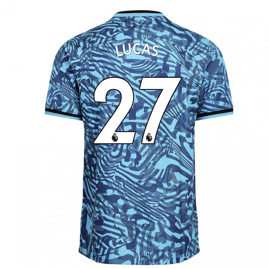 Kandiny Naisten Lucas Moura #27 Sininen Tummansininen Kolmas Sarja 2022/23 Lyhythihainen Paita T-paita