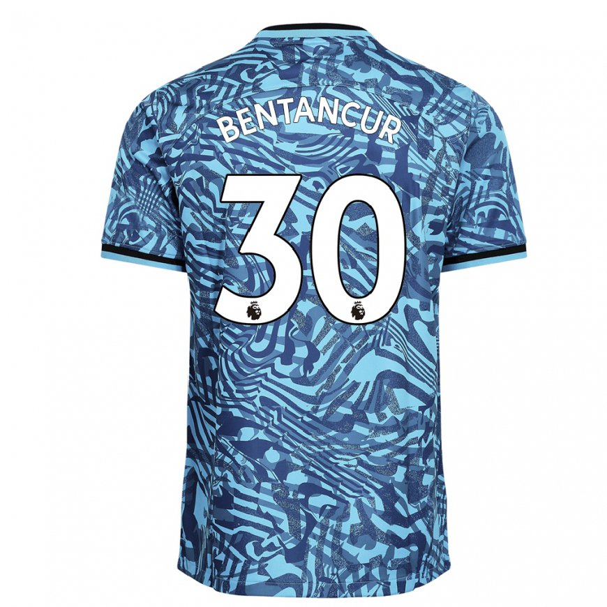 Kandiny Naisten Rodrigo Bentancur #30 Sininen Tummansininen Kolmas Sarja 2022/23 Lyhythihainen Paita T-paita
