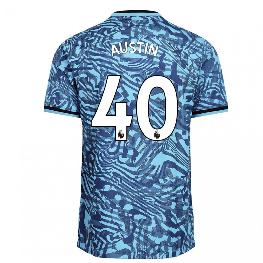 Kandiny Naisten Brandon Austin #40 Sininen Tummansininen Kolmas Sarja 2022/23 Lyhythihainen Paita T-paita