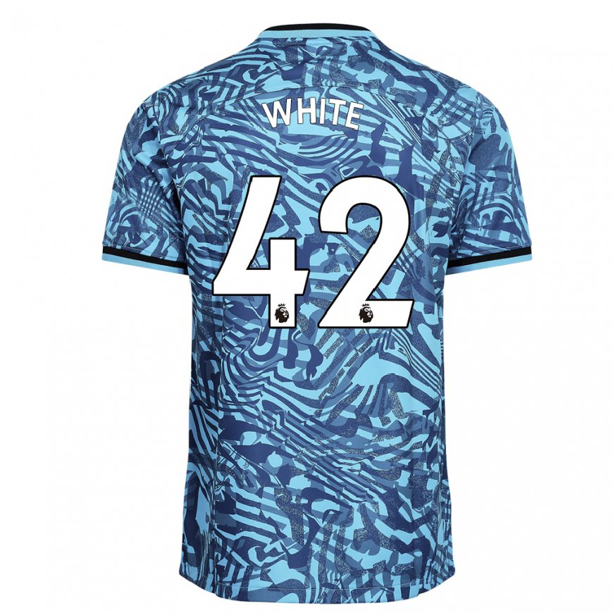 Kandiny Naisten Harvey White #42 Sininen Tummansininen Kolmas Sarja 2022/23 Lyhythihainen Paita T-paita