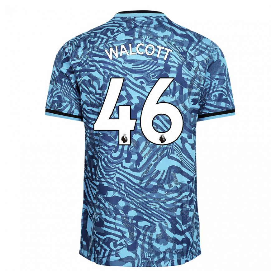 Kandiny Naisten Malachi Fagan Walcott #46 Sininen Tummansininen Kolmas Sarja 2022/23 Lyhythihainen Paita T-paita