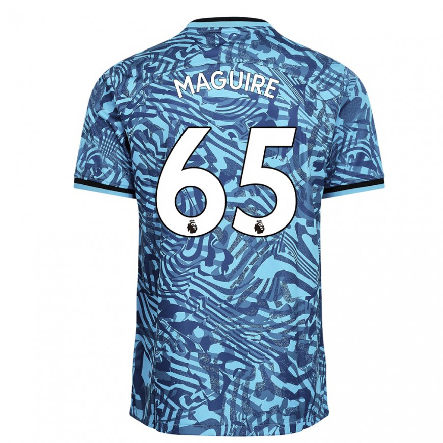 Kandiny Naisten Aaron Maguire #65 Sininen Tummansininen Kolmas Sarja 2022/23 Lyhythihainen Paita T-paita