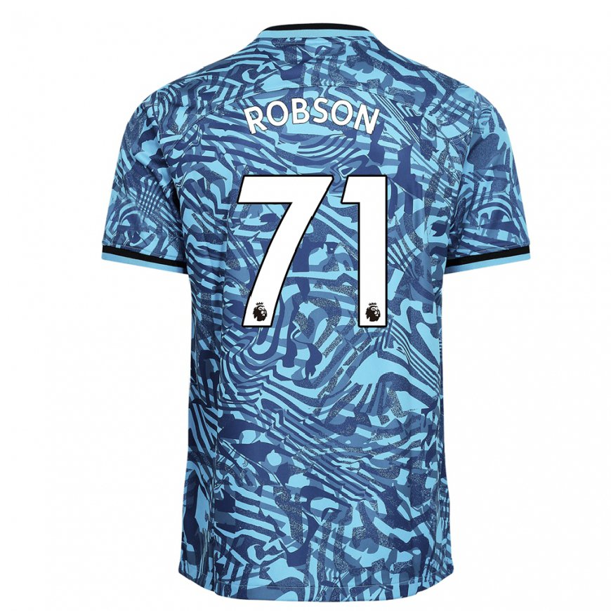 Kandiny Naisten Max Robson #71 Sininen Tummansininen Kolmas Sarja 2022/23 Lyhythihainen Paita T-paita