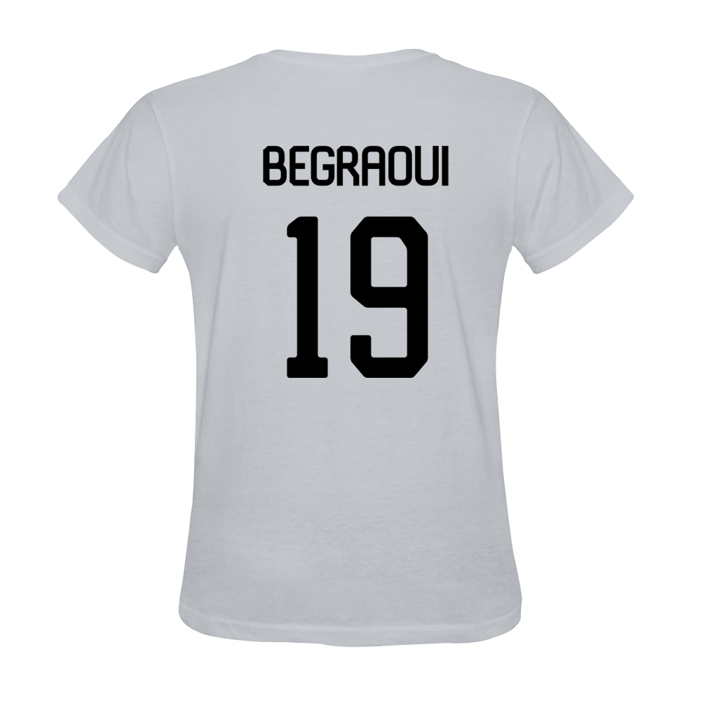 Mens Yanis Begraoui #19 White Jersey T-shirt