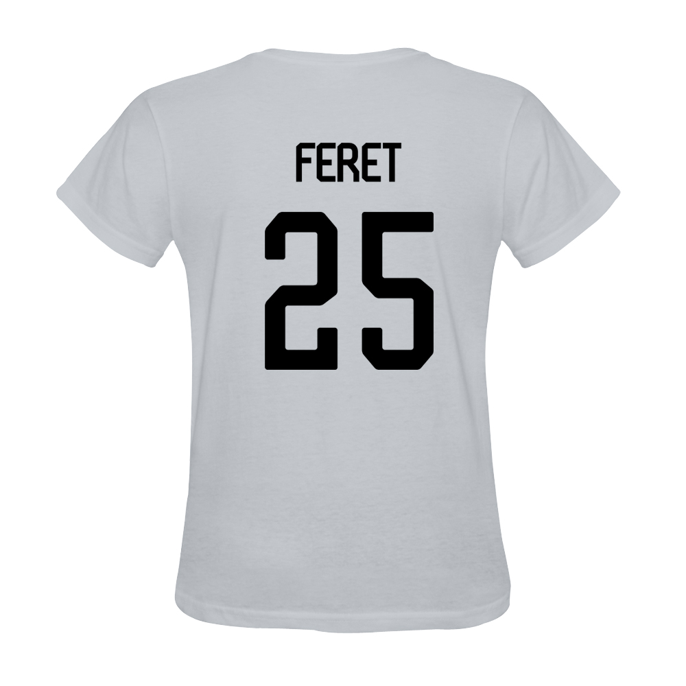 Mens Julien Feret #25 White Jersey T-shirt