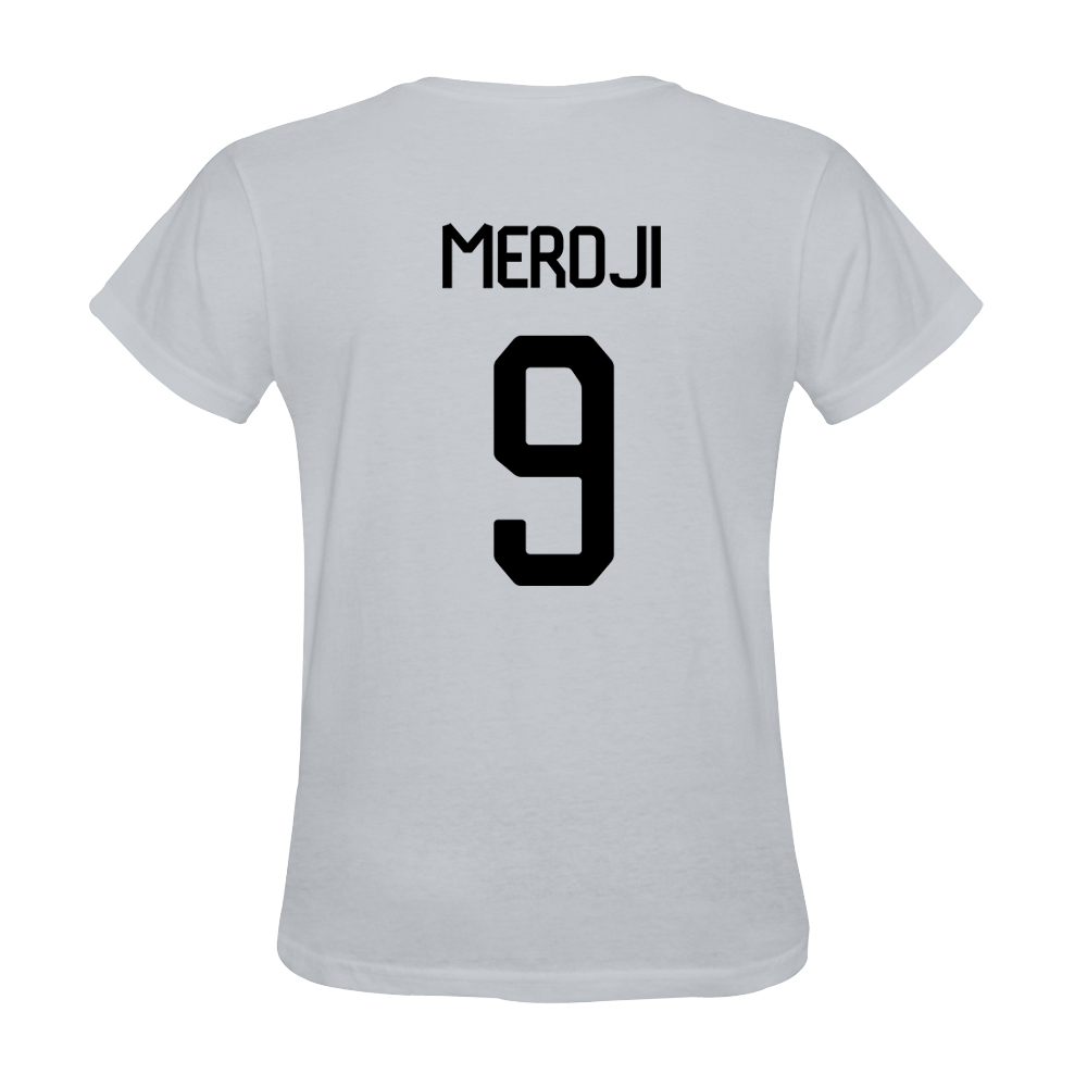 Mens Yanis Merdji #9 White Jersey T-shirt